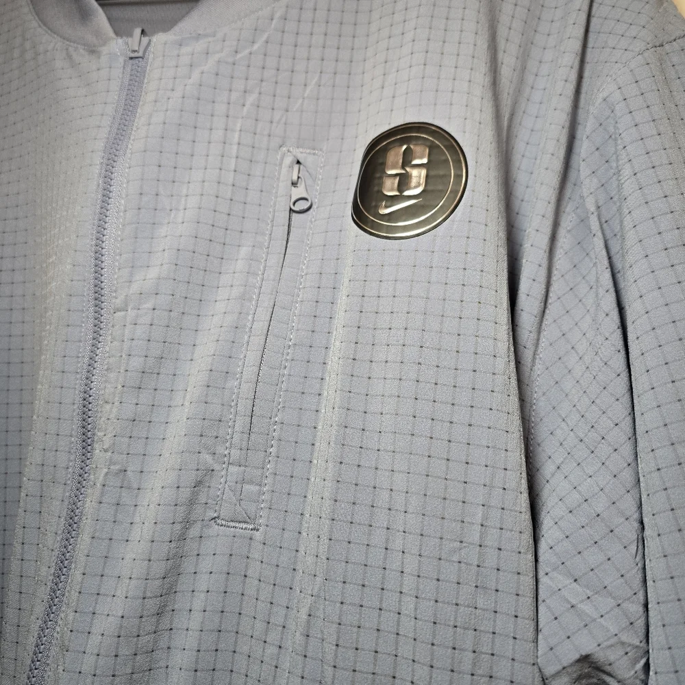 Nike Sabrina Jacket Mens Medium, Large Blue Dri-FIT Reversible Bomber FV3164-493